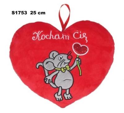 Opakowanie Poduszka Serce myszka 25cm