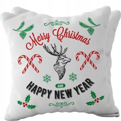 Opakowanie Poduszka świąteczna z napisem Wesołych Świąt
