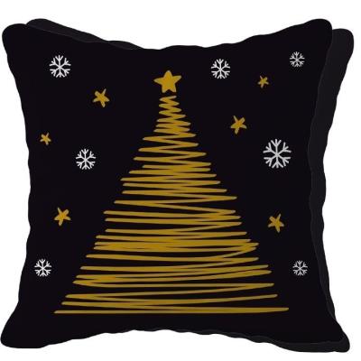 Opakowanie Poduszka świąteczna ze złotą choinką