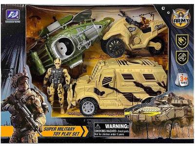 Opakowanie Pojazdy wojskowe z figurką żołnierza