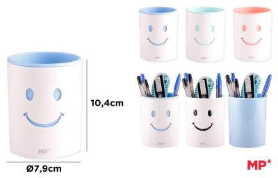 Opakowanie Pojemnik okrągły na długopisy podwójny MIX