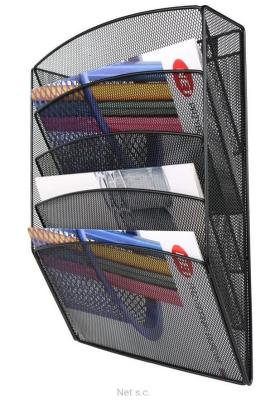 Pojemnik wiszący na katalogi czarny. Wydawca: NET. SmakLiter.pl Opakowanie Pojemnik wiszący na katalogi czarny