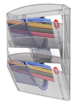 Pojemnik wiszący na katalogi srebrny. Wydawca: NET. SmakLiter.pl Opakowanie Pojemnik wiszący na katalogi srebrny