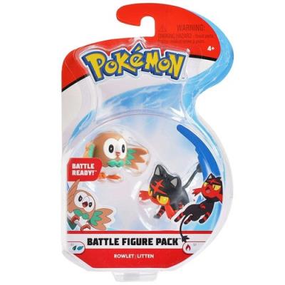 Opakowanie Pokemon Figurka Rowlet vs Litten