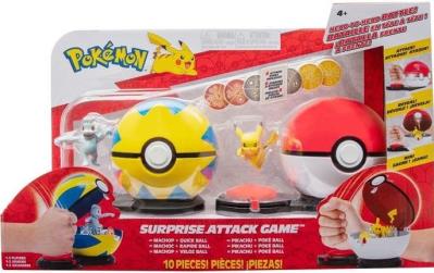 Opakowanie Pokemon Surprise Attack Game Pikachu vs Machop
