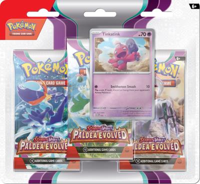 Opakowanie Pokémon TCG: Scarlet & Violet - Paldea Evolved - 3-Pack Blister 1szt. mix
