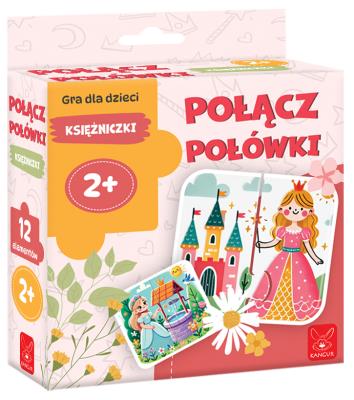 Połącz Połówki Księżniczki. Wydawca: Kangur. SmakLiter.pl Opakowanie Połącz Połówki Księżniczki