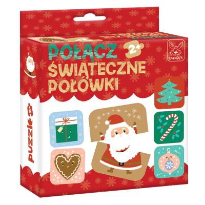 Połącz Świąteczne Połówki. Wydawca: Kangur. SmakLiter.pl Opakowanie Połącz Świąteczne Połówki