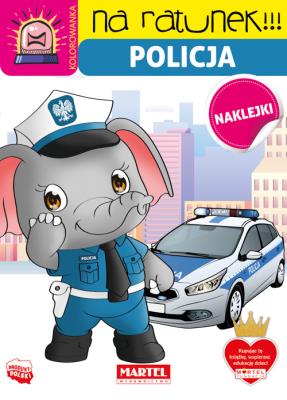 Okładka książki Policja z naklejkami. Na ratunek