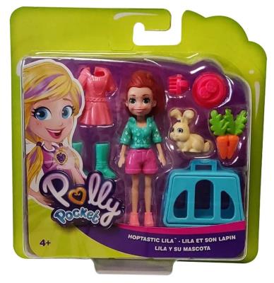 Opakowanie Polly Pocket. Lila z króliczkiem + akcesoria GDM11
