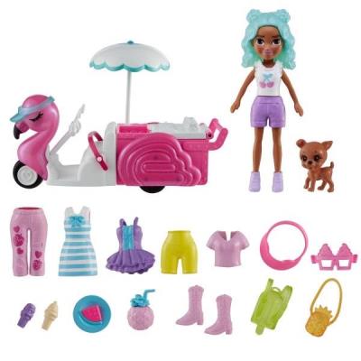 Opakowanie Polly Pocket Zestaw Flaming wózek z przekąskami