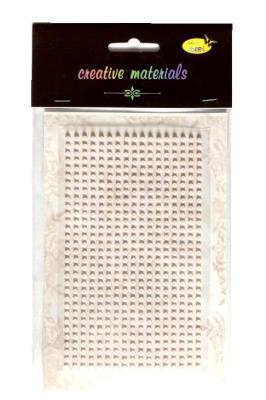 Opakowanie Półperełki samoprzylepne 3mm 527szt jasnoróżowe