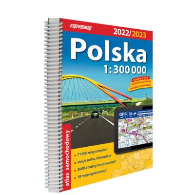 Okładka książki Polska atlas samochodowy 1:300 000