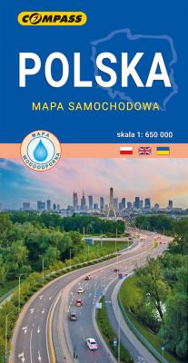 Opakowanie Polska mapa samochodowa laminowana
