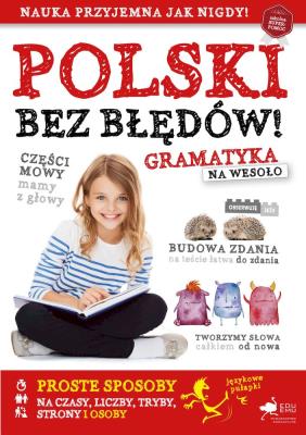 Okładka książki Polski bez błędów. Gramatyka  na wesoło wyd. 2023