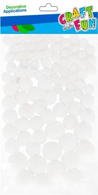 Opakowanie Pompony białe 90szt