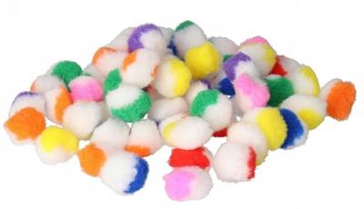 Opakowanie Pompony dwukolorowe 25mm 60szt