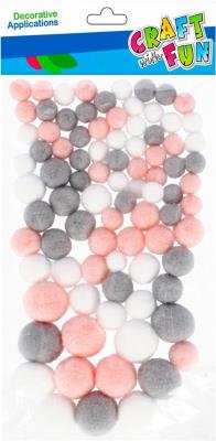 Opakowanie Pompony mix kolorów 90szt