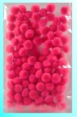Opakowanie Pompony pink 10mm 100szt