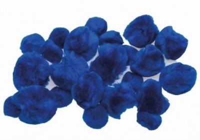 Opakowanie Pompony puszyste niebieskie 24szt