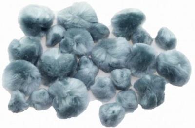 Opakowanie Pompony puszyste szare 24szt