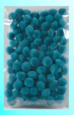 Opakowanie Pompony turkusowe 10mm 100szt