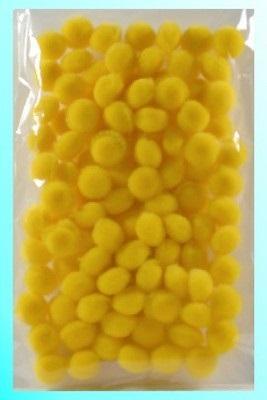 Opakowanie Pompony żółte 10mm100szt