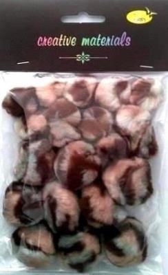 Opakowanie Pompony zwierzęce 25-40mm 21szt