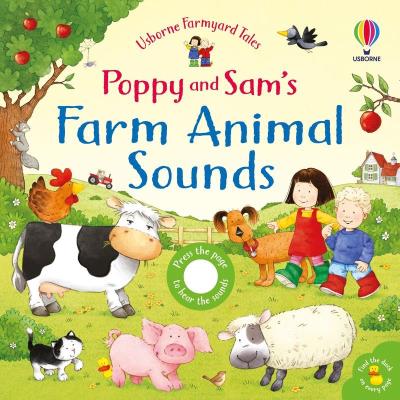Poppy and Sam's Farm Animal Sounds. Autor: Taplin Sam. SmakLiter.pl Okładka książki Poppy and Sam's Farm Animal Sounds