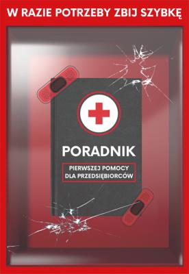 Poradnik pierwszej pomocy dla przedsiębiorców. Autor: Nowak Marcin, Szwarc Tomasz. SmakLiter.pl Okładka książki Poradnik pierwszej pomocy dla przedsiębiorców