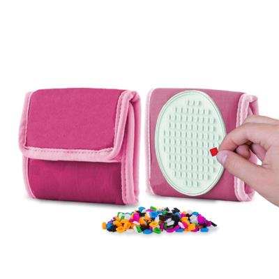 Opakowanie Portfel na rrzep z różowym panelem Świecący