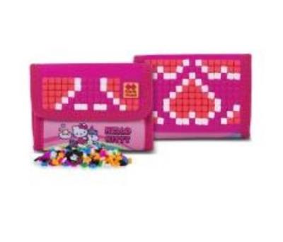 Portfel na rzep Hello Kitty z purpurowym panelem. Wydawca: Pixie Crew. SmakLiter.pl Opakowanie Portfel na rzep Hello Kitty z purpurowym panelem