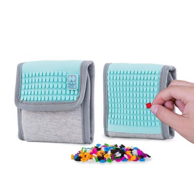 Opakowanie Portfel na Rzep z turkusowym panelem