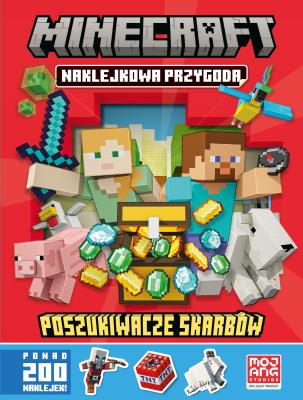 Poszukiwacze skarbów. Naklejkowa przygoda. Minecraft. Autor: Opracowanie zbiorowe. SmakLiter.pl Okładka książki Poszukiwacze skarbów. Naklejkowa przygoda. Minecraft