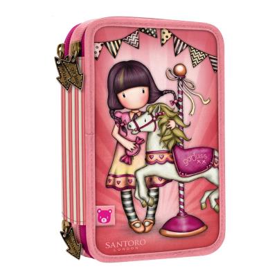 Opakowanie Potrójny Piórnik z Wyposażeniem Gorjuss Carousel