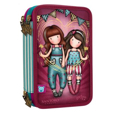 Opakowanie Potrójny Piórnik z Wyposażeniem Gorjuss Fairground