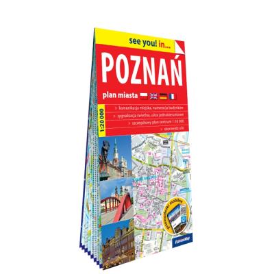 Okładka książki Poznań papierowy plan miasta 1:20 000