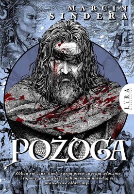 Pożoga. Autor: Sindera Marcin. SmakLiter.pl Okładka książki Pożoga