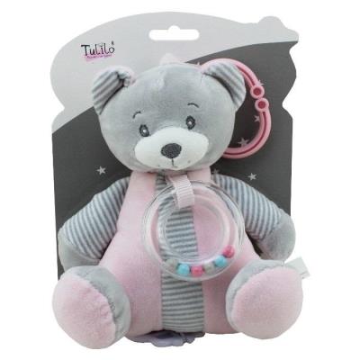 Opakowanie Pozytywka miś różowy 18cm