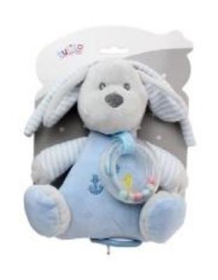 Opakowanie Pozytywka pies niebieski 18cm