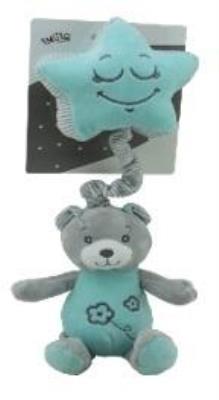 Opakowanie Pozytywka z gwiazdką miś miętowy 35cm