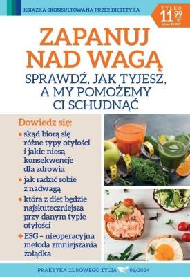 Okładka książki Praktyka zdrowego życia 1/2024 Zapanuj nad wagą