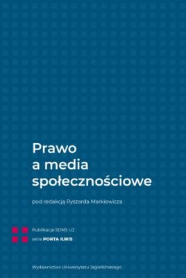 Okładka książki Prawo a media społecznościowe