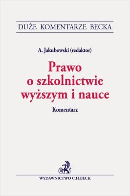 Okładka książki Prawo o szkolnictwie wyższym i nauce. Komentarz