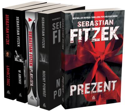 Prezent / Nocny Powrót / Playlista / W amoku / Łamacz Dusz. Autor: Fitzek Sebastian. SmakLiter.pl Okładka książki Prezent / Nocny Powrót / Playlista / W amoku / Łamacz Dusz