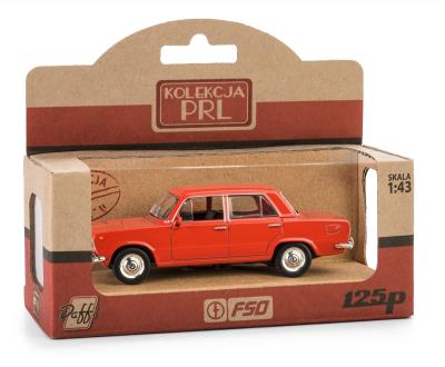 Opakowanie PRL Fiat 125P czerwony