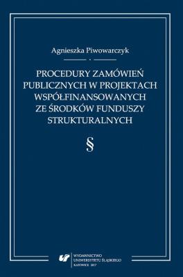 Okładka książki Procedury zamówień publicznych w projektach...