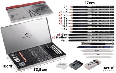 Opakowanie Profesionalny zestaw do szkicowania