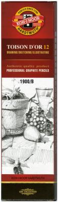 Opakowanie Profesjonalne ołówki grafitowe 1900/B Toison D'Or  12 sztuk