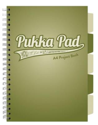 Opakowanie Project Book Olive Green A4/200K kratka oliwkowy